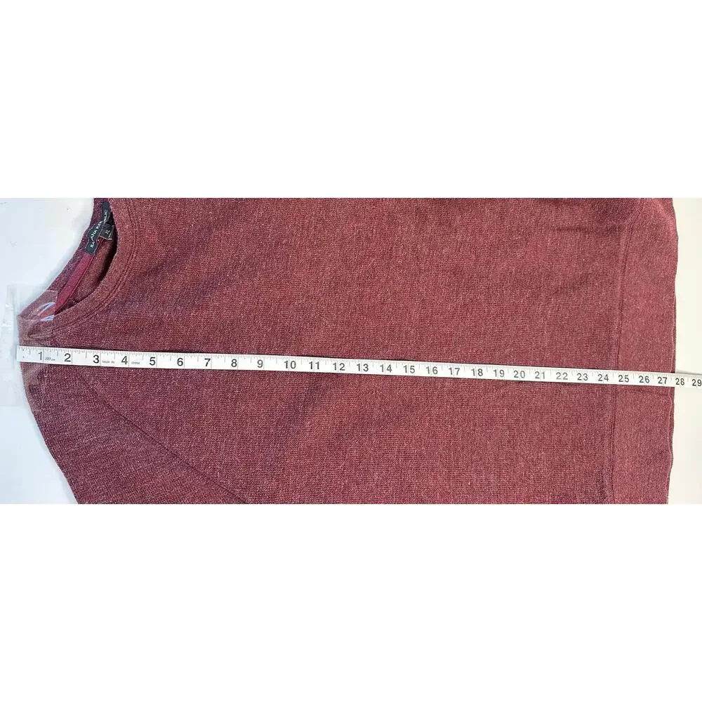 Banana Republic Maroon Red Crew Neck Pullover Sweater Long Sleeve Winter XL